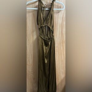 Zara silky cut out maxi dresses, new, worn once